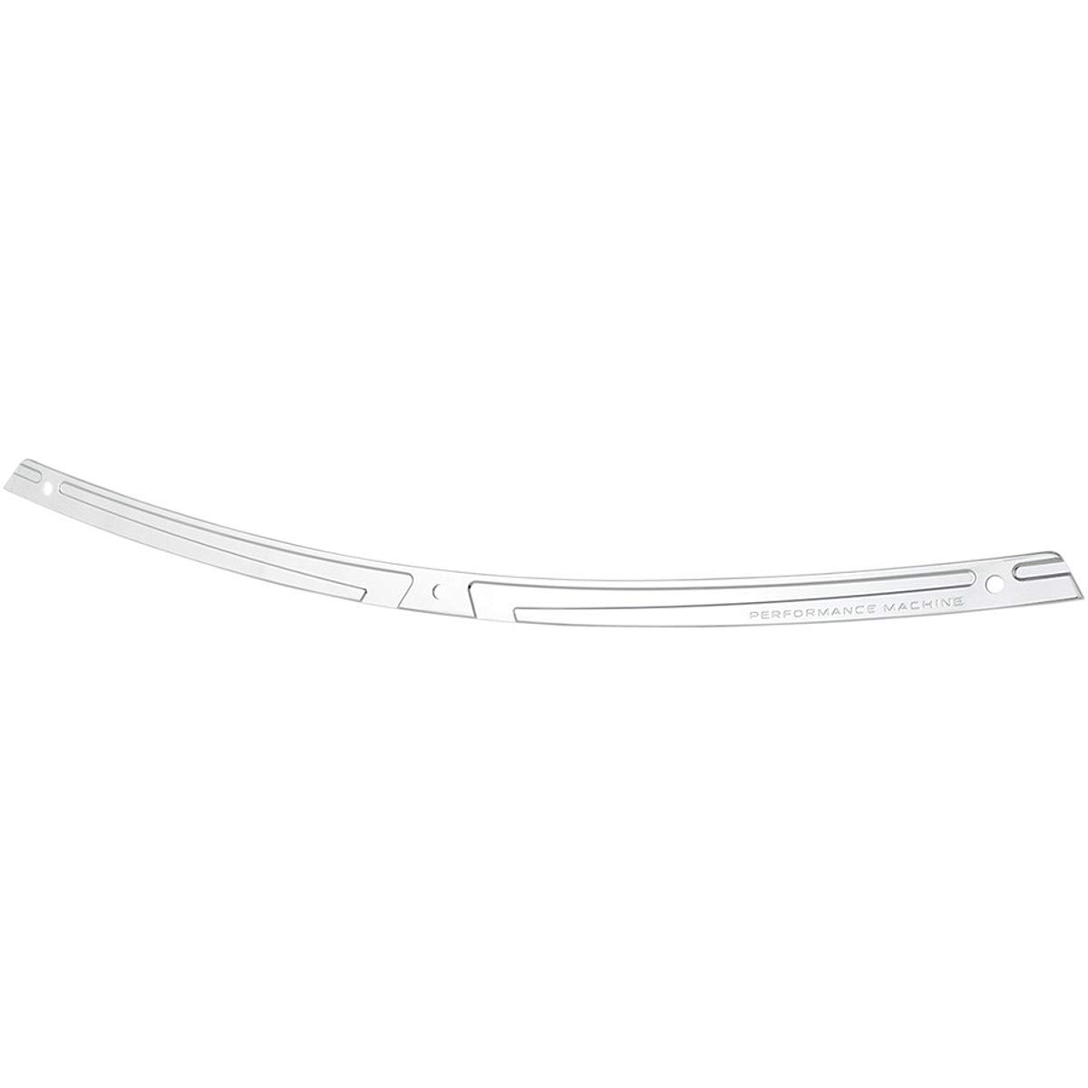 Performance Machine Windscreen Trim - Scallop Design in Chrome Finish | Compatible with 2014 Harley-Davidson FLHX Street Glide | Motorcycle Windshield Accessory for Enhanced Style & Wind Protection