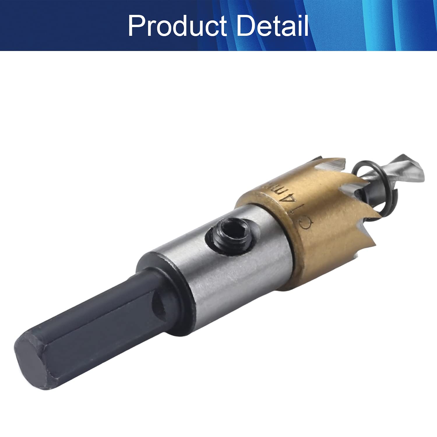 5/9 Inch HSS Drill Bit Hole Saw for Metal - High Speed Steel Drill Cutter for Stainless Steel, Aluminum & Wood - Perfect for DIY Projects, Metalworking & Woodworking Tasks