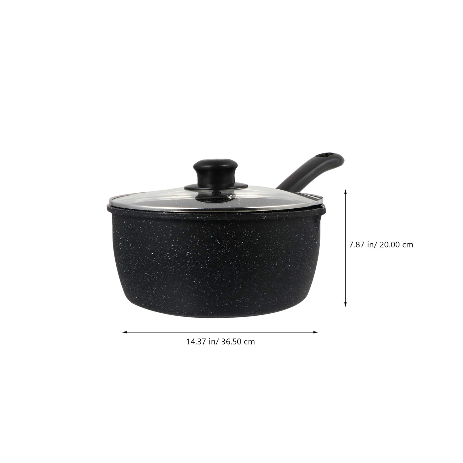 **Hemoton 2.5QT Milk Cooking Pot - Stainless Steel Saucepan with Lid for Noodles, Soup & Frying - Non-Stick Kitchen Cookware for Stovetop & Induction - Perfect for Home, Dorm & Camping Cooking**