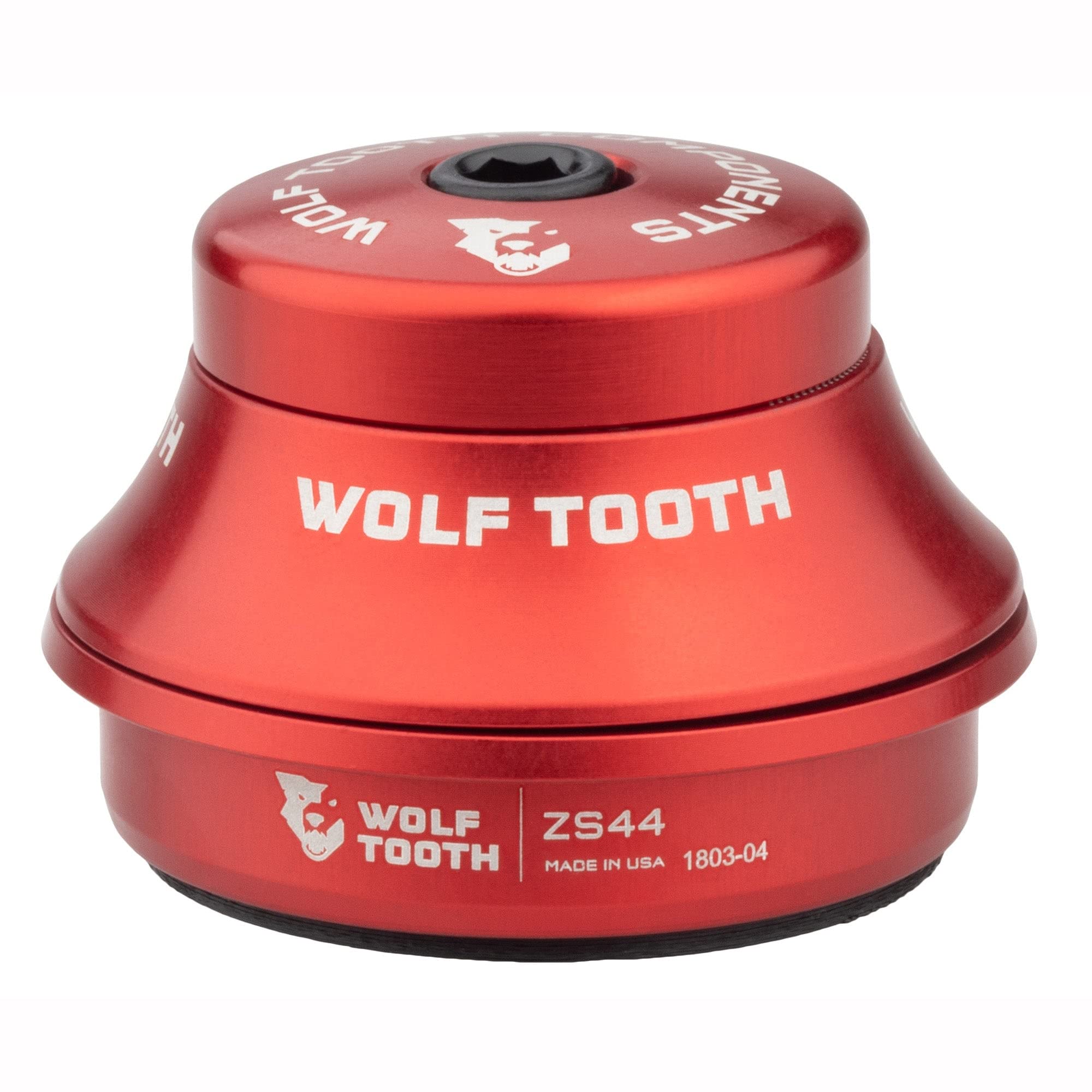 Wolf Tooth Premium Zero Stack (ZS) Headset - Lightweight MTB & Road Bike Headset for Smooth Steering - Perfect for Trail Riding, Commuting, and Performance Cycling