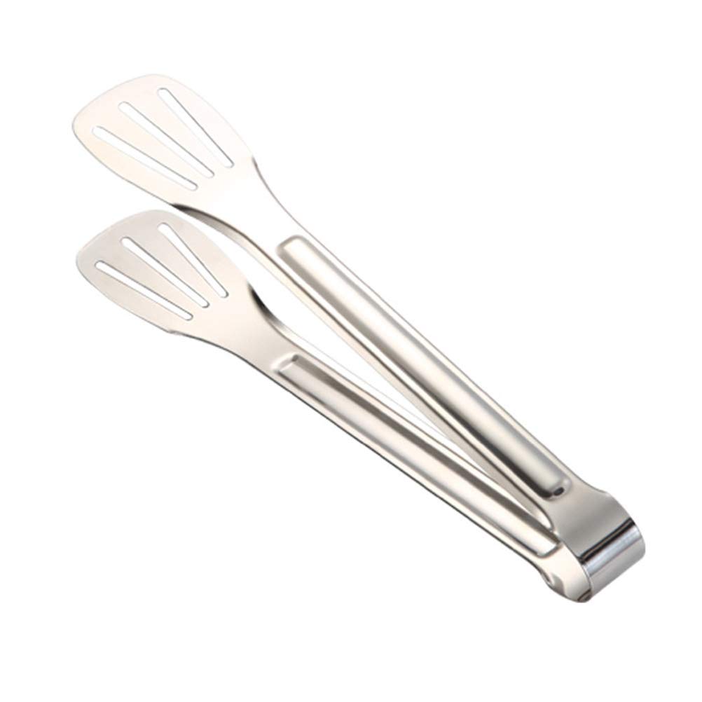 Premium 9-Inch Stainless Steel BBQ Grill Tongs - Heavy Duty Multifunctional Kitchen Clamp for Grilling, Baking, Roasting & Serving - Perfect for Barbecues, Camping & Outdoor Cooking