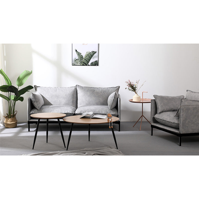 Premium SINCLAIR 2-Seater Grey Sofa - Modern Living Room Furniture for Small Spaces & Cozy Apartments | Perfect for Relaxing, Entertaining & Stylish Home Decor