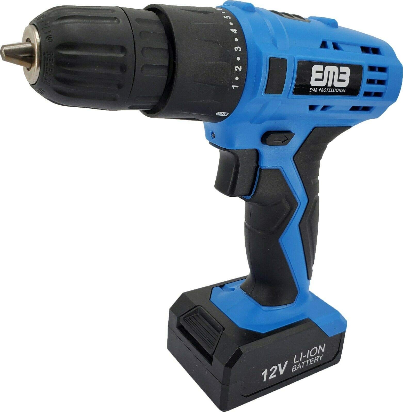12V Cordless Drill Driver with 1300mAh Lithium Battery, 18-Position Clutch & Adjustable Speed - Perfect for DIY Home Projects, Woodworking, and Furniture Assembly (Includes Charger)