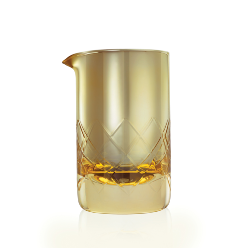 Barfly 17 Oz Premium Cocktail Mixing Glass with Gold Rim and Easy-Pour Spout - Perfect for Home Bars, Mixologists & Craft Cocktail Enthusiasts