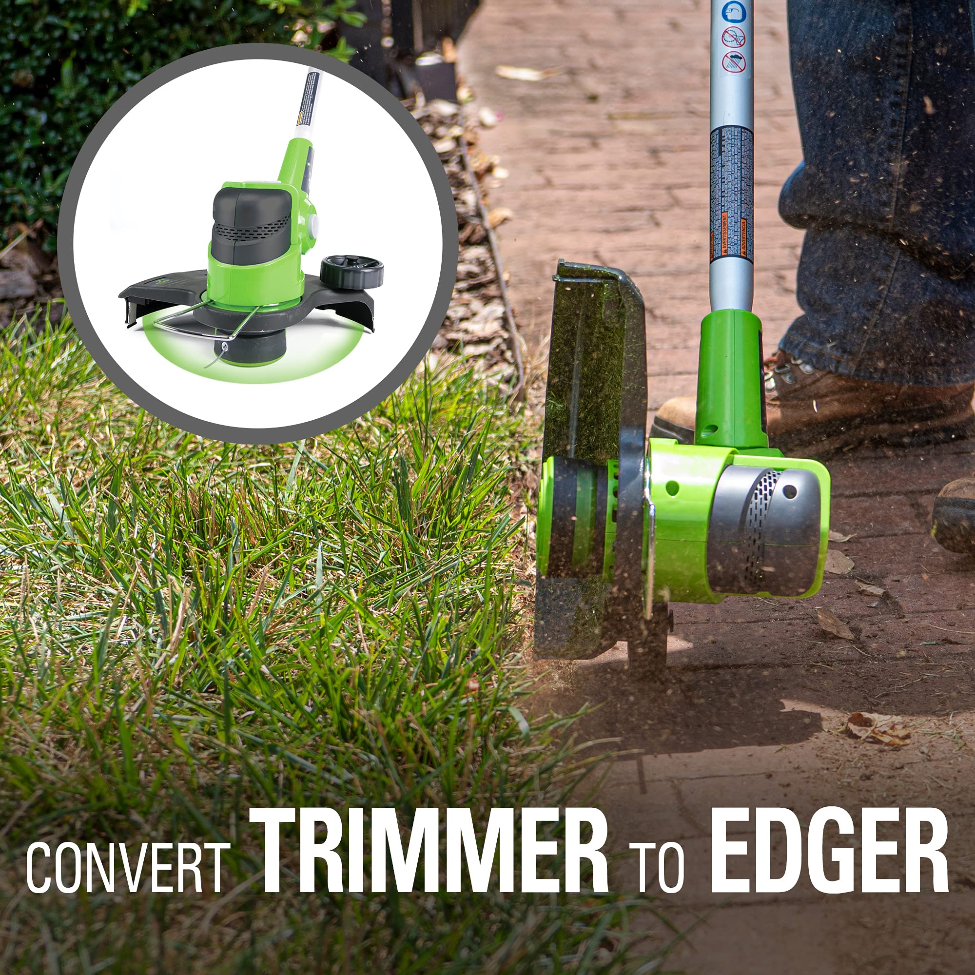 Greenworks 24V Cordless String Trimmer and Leaf Blower Combo Kit with 2Ah USB Battery & Charger - Perfect for Lawn Care, Yard Maintenance, and Garden Trimming