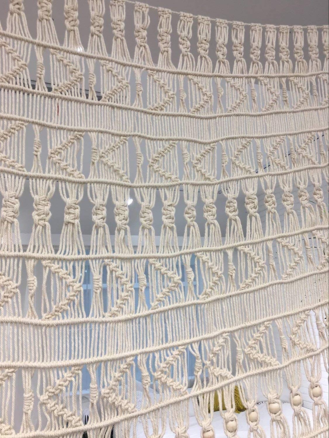 Handwoven Boho Macrame Curtain - 52