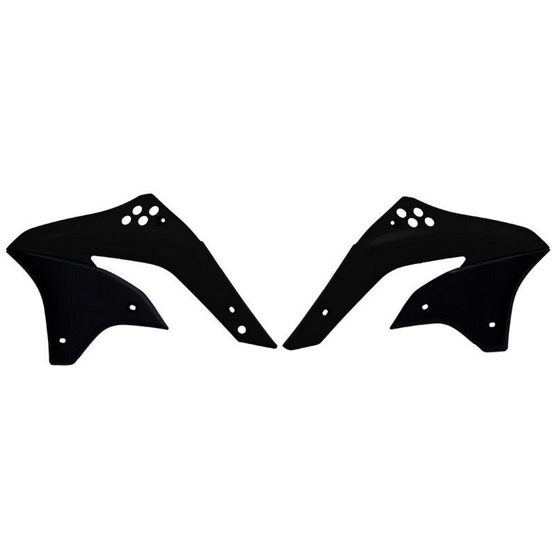 RTECH KX450F 06-08 Black Radiator Shrouds (KA03770001) - High-Performance Cooling for Off-Road & Motocross Bikes