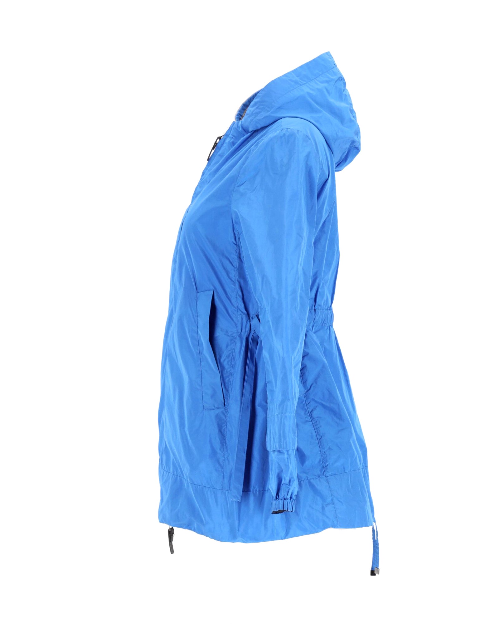 Stylish S Max Mara Blue Polyester Windbreaker Jacket for Women - Perfect for Outdoor Activities & Casual Wear