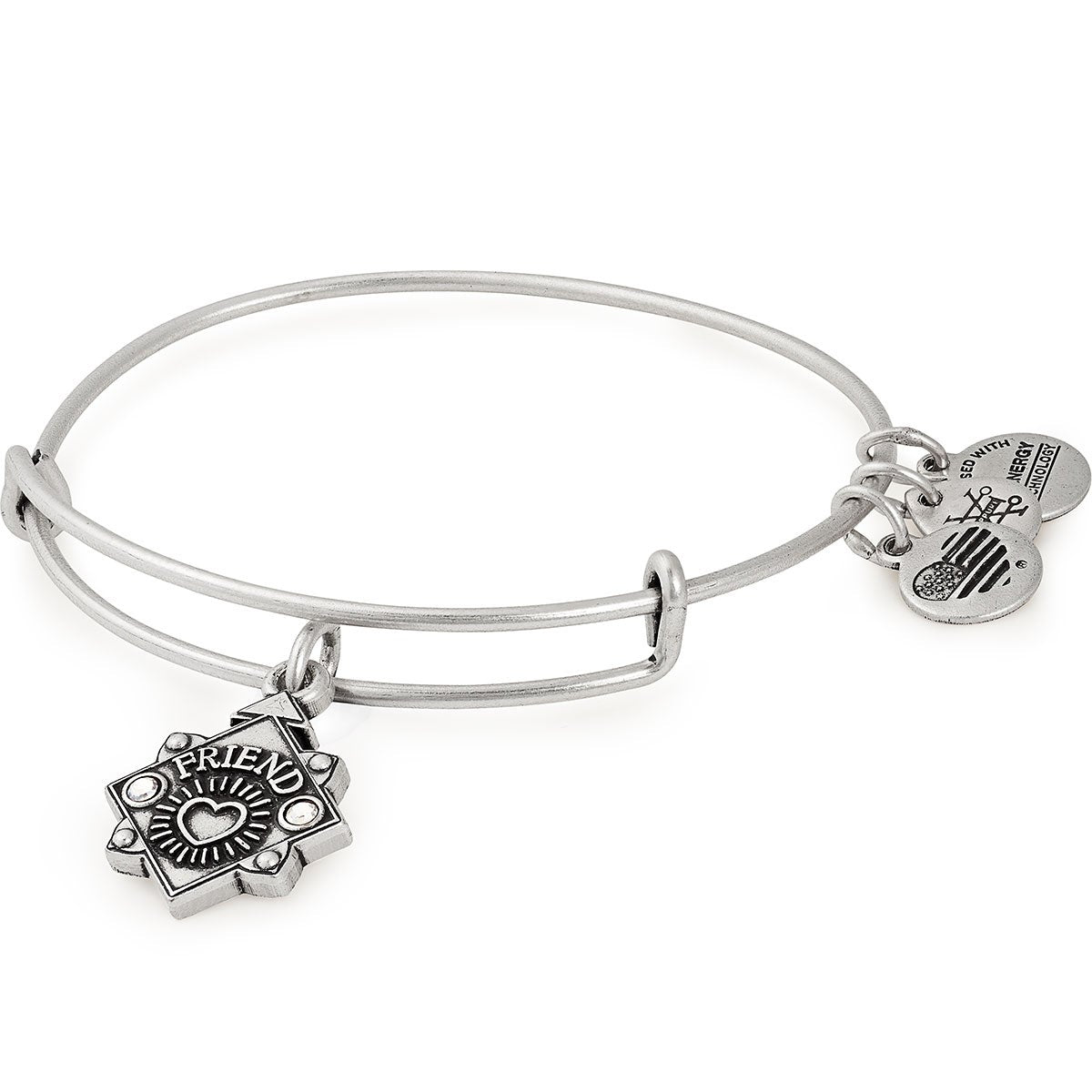 Friend Charm Bangle - Sterling Silver Friendship Bracelet for Women | Perfect Gift for Best Friends, Birthday & Anniversary | Wear Daily or for Special Occasions