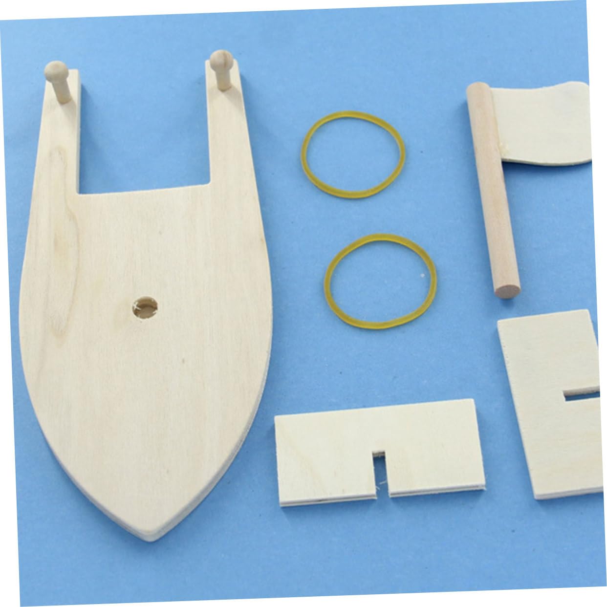 Milisten 4-Piece Unfinished Wooden Boat Craft Kit - DIY Painting Wooden Toys, Brain Teaser Puzzles & Handmade Bamboo Statues for Kids | Perfect for Arts & Crafts, STEM Learning & Creative Play