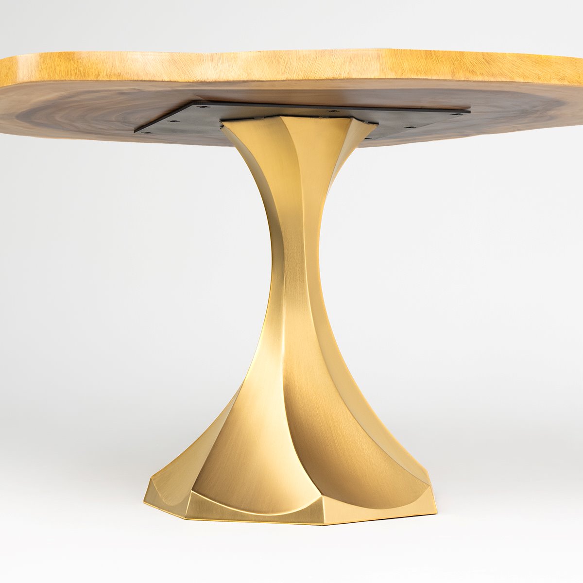 Handmade Gold Brass Metal Table Base 311 Lithe 28H - Elegant Dining Table Legs for Home Decor & Restaurant Furniture