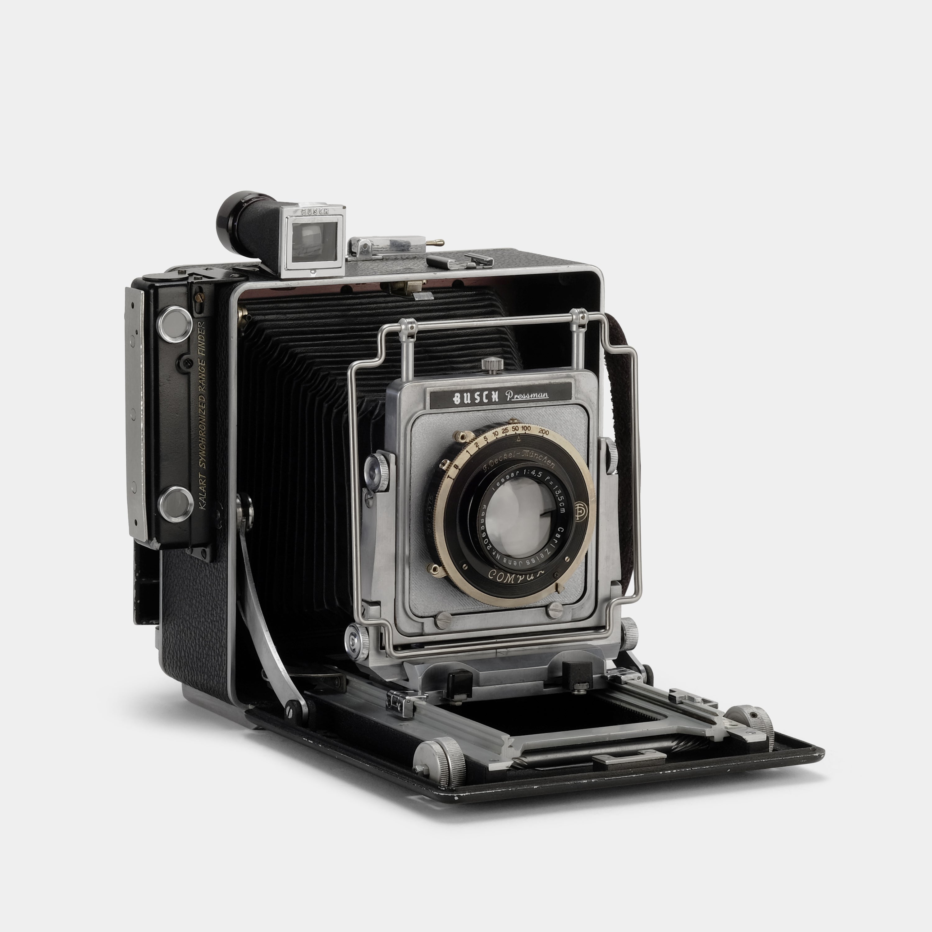 Busch Pressman Model D 4x5 Large Format Film Camera - Vintage Professional Photography Equipment for Studio & Outdoor Shooting