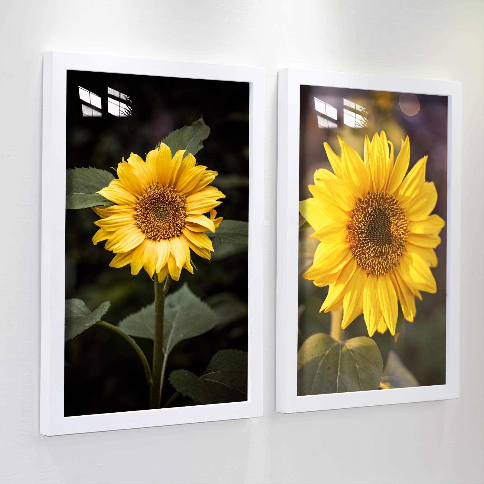 16x20 White Solid Wood Picture Frame with 12x16 Mat - Perfect for Wall Decor, Posters, Photos, and Artwork Display in Living Room, Bedroom, or Office