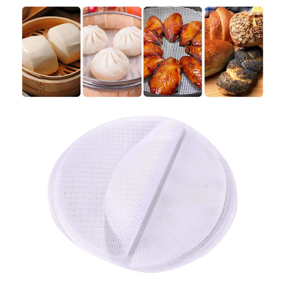 Non-Stick Steamer Mat 10pcs - Dumpling & Bun Cooking Essential