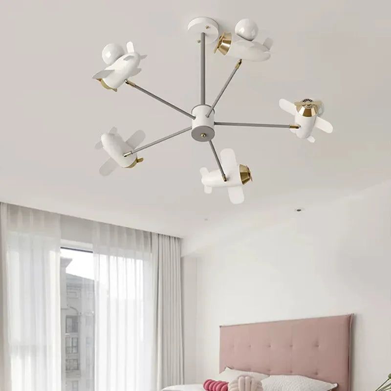 **Kids Airplane Ceiling Light - LED Night Light for Children's Bedroom & Nursery - Perfect for Themed Rooms & Sleep Aid**