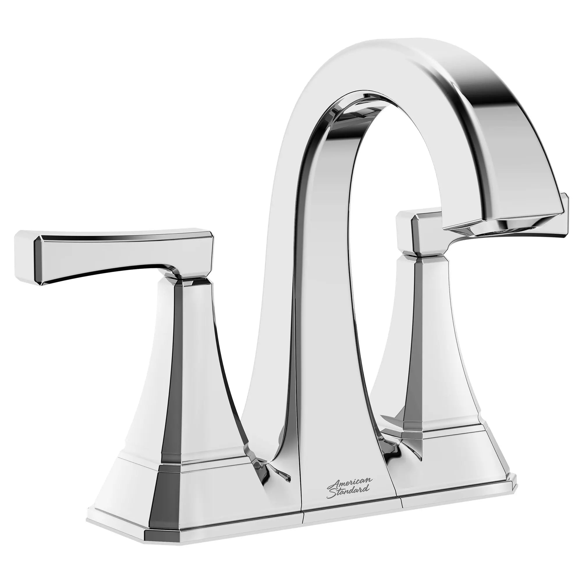 Crawford 4 Inch Centerset 2 Handle Bathroom Faucet - 1.2 GPM/4.5 LPM Water-Saving Design with Lever Handles - Perfect for Small Bathrooms, Powder Rooms & Vanities