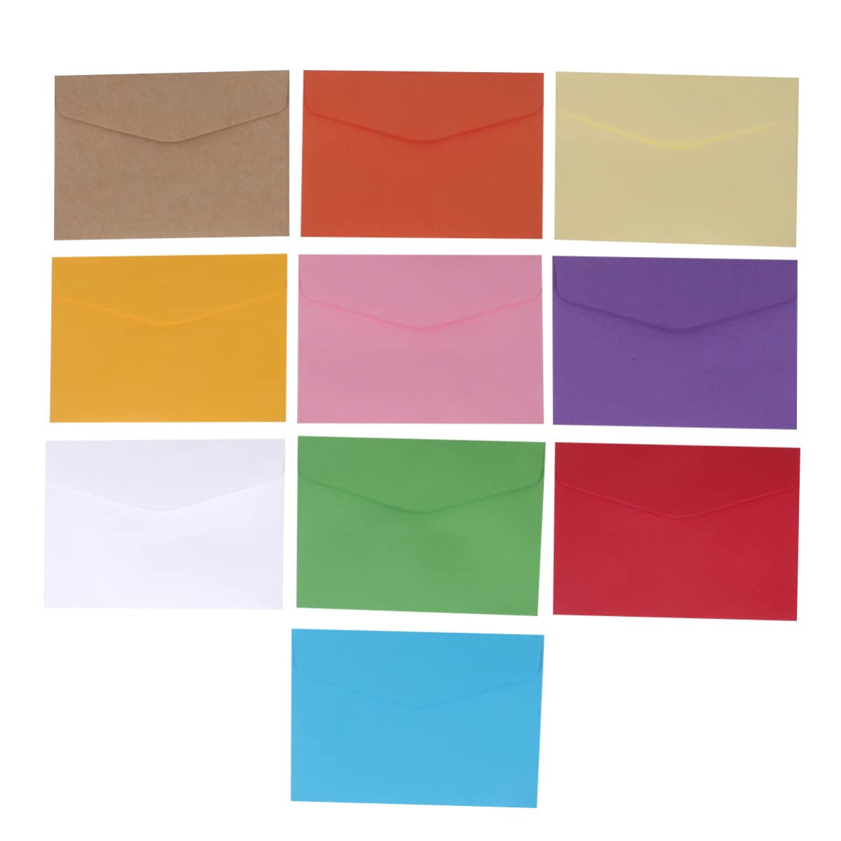 EXCEART 60 Pcs Colorful Kraft Paper Envelopes for Business, Wedding Invitations, Name Cards & Postcards - Perfect for Mailing, Greeting Cards & Party Invitations