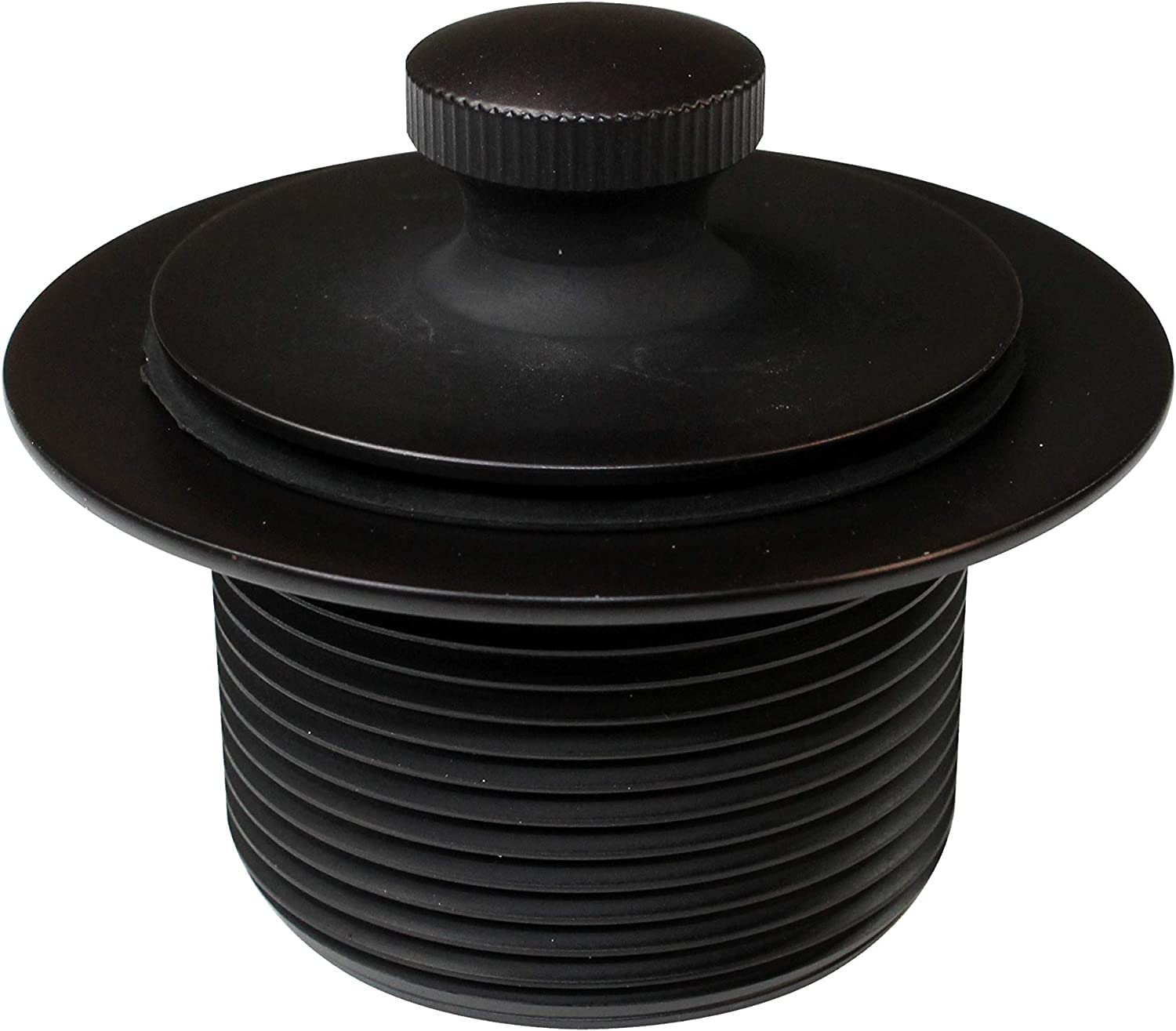 Westbrass D3264-20G-12 22.5 Inch 20 Gauge Oil Rubbed Bronze Bath Waste & Overflow Drain Kit with Pull & Close Drain Plug and 2-Hole Faceplate - Perfect for Bathtub Drain Replacement and Bathroom Renovation
