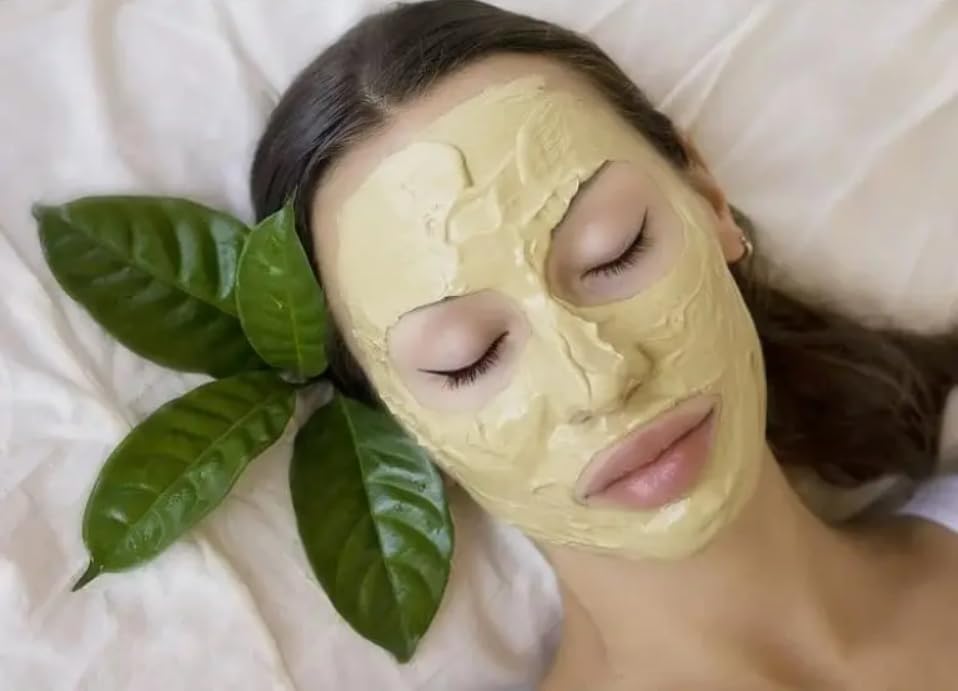 Herbalgram Natural Multani Mitti Stone Fuller's Earth & Calcium Bentonite Clay - 300g Face & Hair Mask for Acne, Blackheads & Scalp Detox | Organic Skin Care & Hair Treatment for Glowing Skin & Healthy Hair