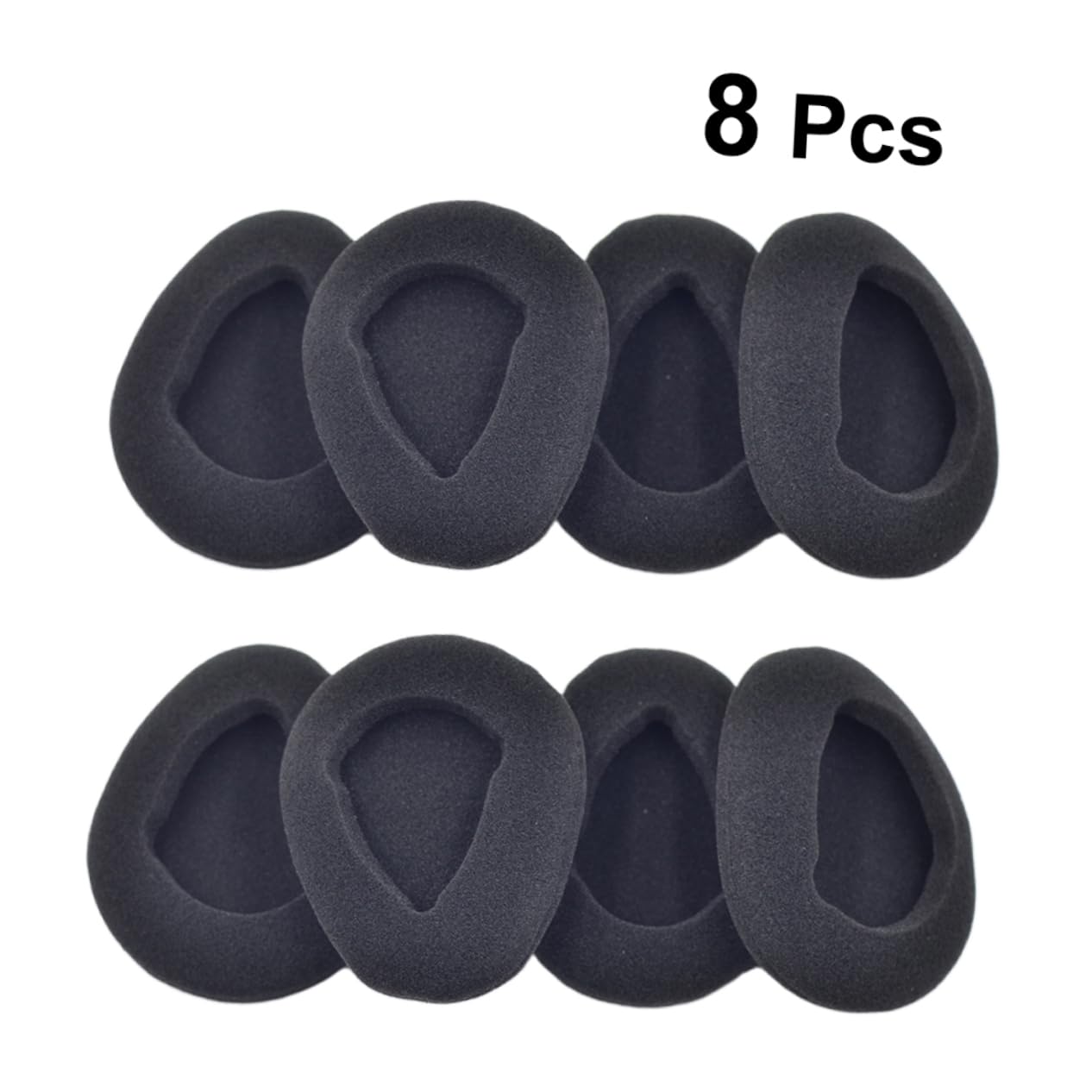 24 Pcs Replacement Headphone Ear Cushions - Soft Sponge Pads for Wired Headsets (Black) - Comfortable Fit for Music, Gaming & Office Use