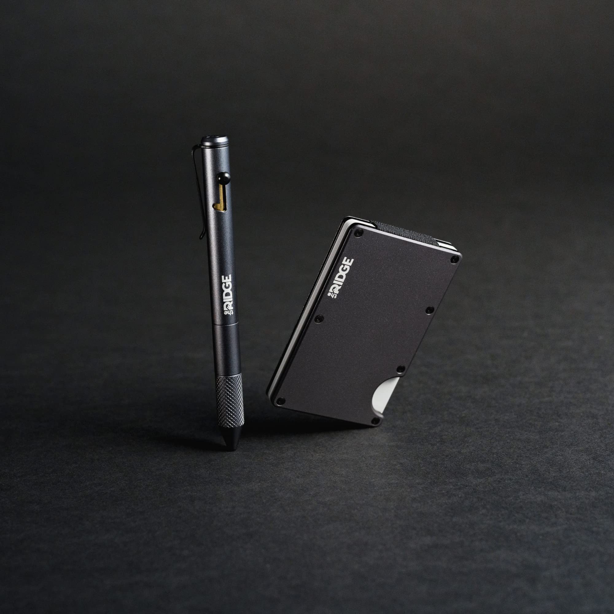The Ridge Bolt Action Ballpoint Pen - Premium Metal Retractable Pen with Textured Grip & Pressurized Ink Refill | Compact Aluminum Writing Instrument in Gunmetal Finish | Perfect for Office, Business Meetings & Everyday Carry (EDC)