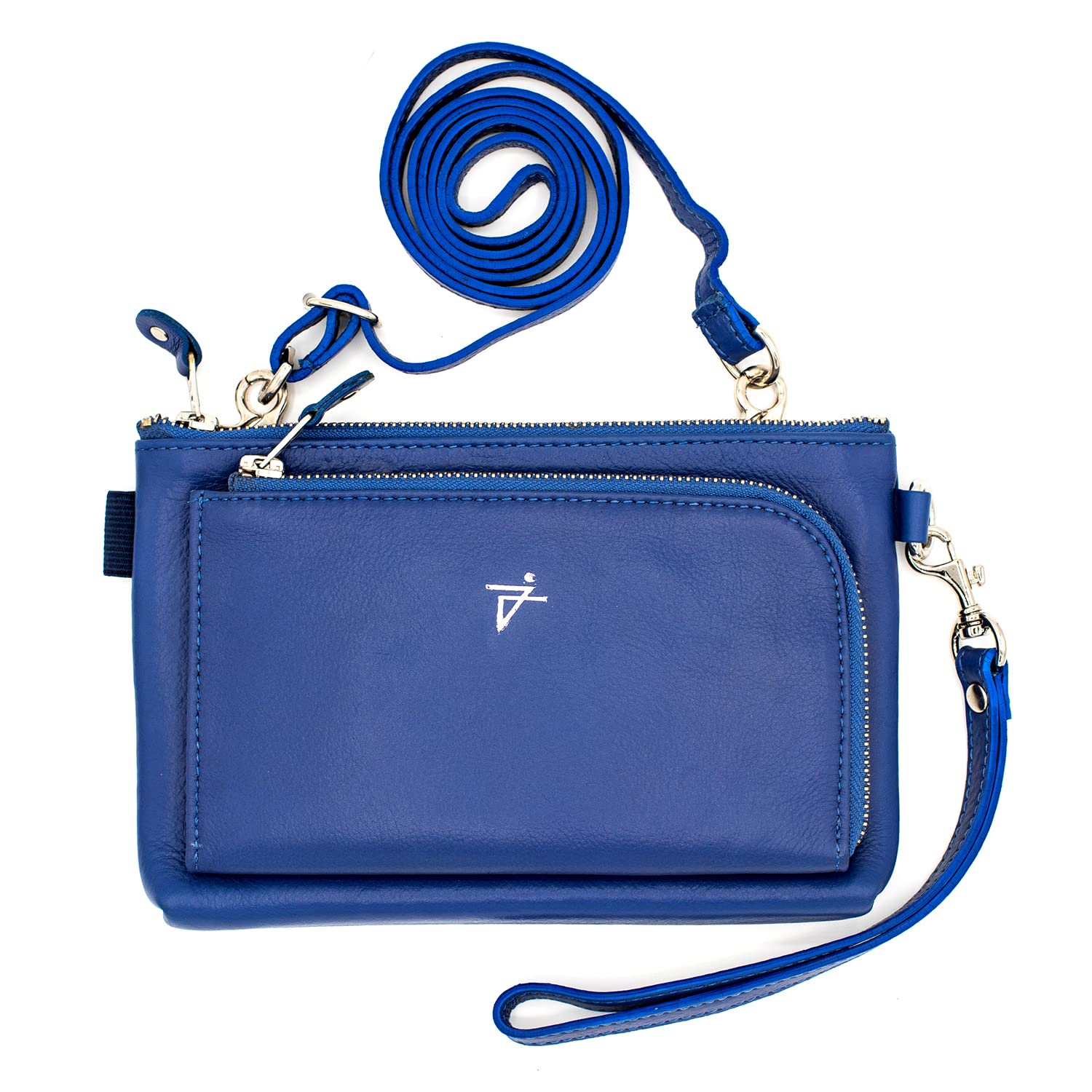 Premium Leather Waist Bags for Women - Fashionable Hip Belt Bag & Fanny Pack with Clip (J151LB, Blue) | Perfect for Travel, Running, and Everyday Use