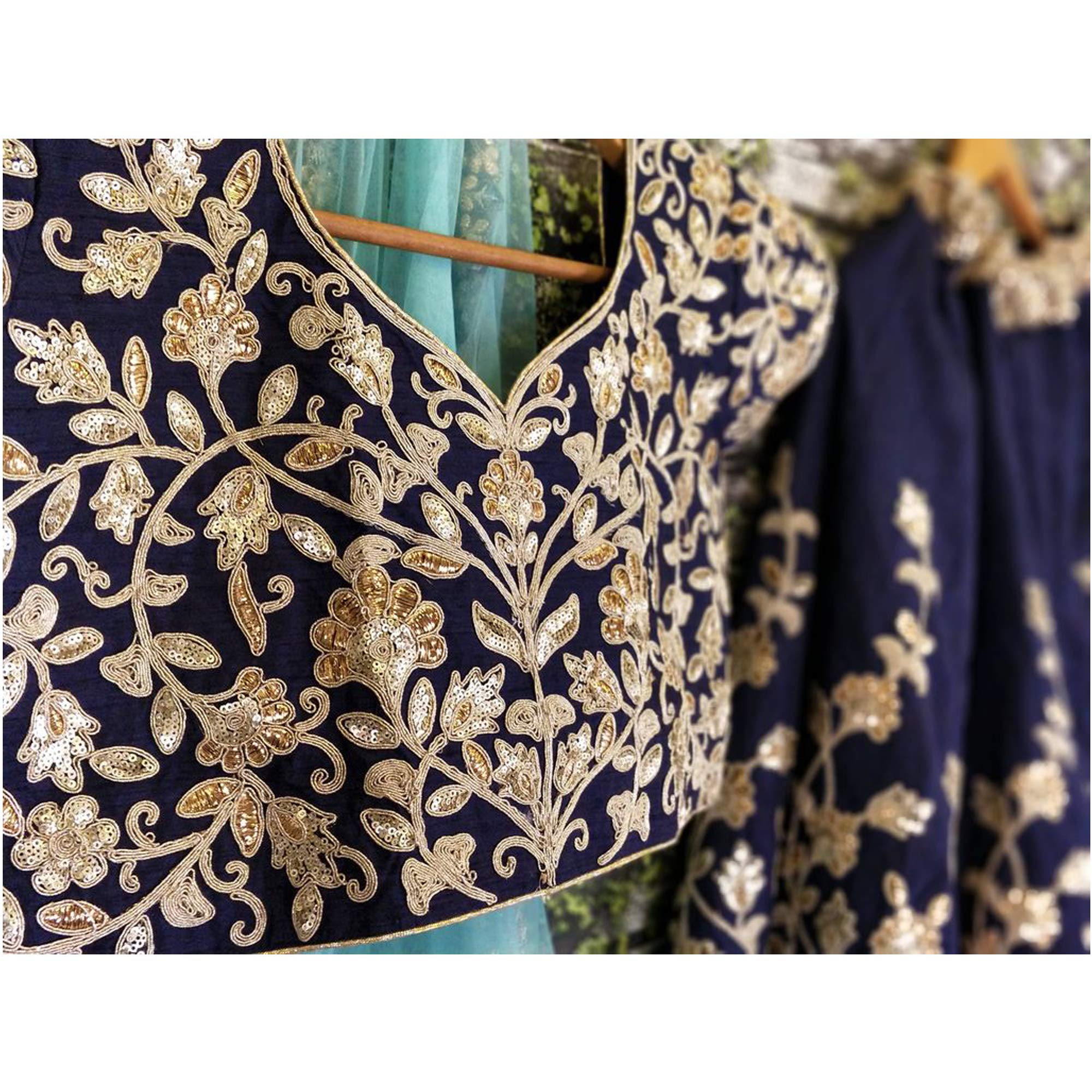 Elegant Women's Net Embroidery Lehenga Choli - Indian Semi-Stitched Lengha Choli Pakistani Party Dress Ghagra for Women | Perfect for Weddings, Festivals & Special Occasions