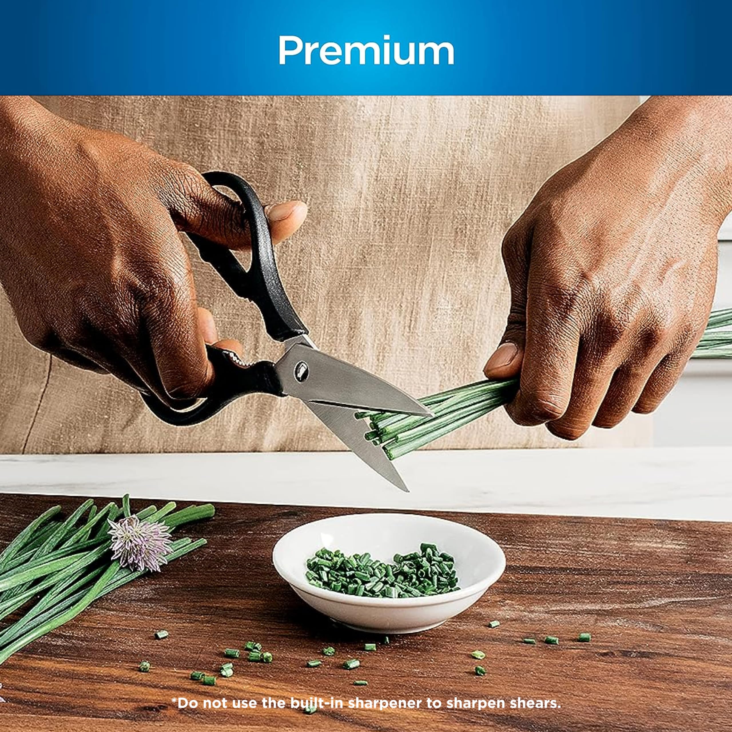 Ninja K52015 Foodi NeverDull 15-Piece Premium Knife Set with Wood Block - German Stainless Steel Kitchen Knives with Built-in Sharpener (Stainless Steel/Walnut) - Perfect for Home Chefs, Cooking Enthusiasts & Professional Kitchens