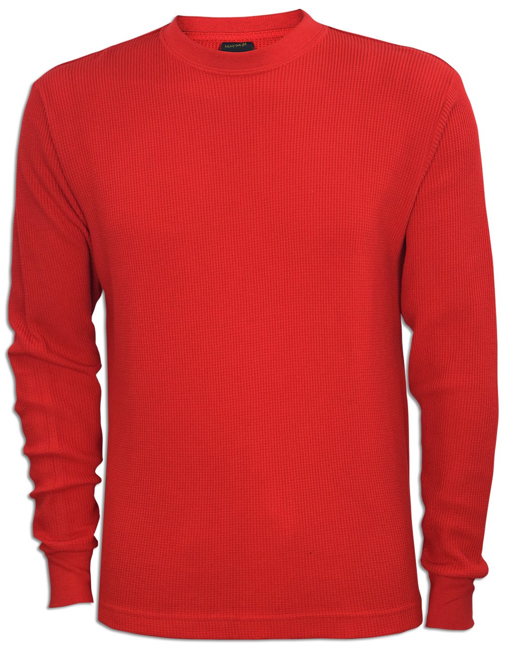 JLGUSA Men's Heavyweight Thermal Long Sleeve Waffle Shirt - Solid Color Winter Base Layer for Outdoor Work & Cold Weather Activities