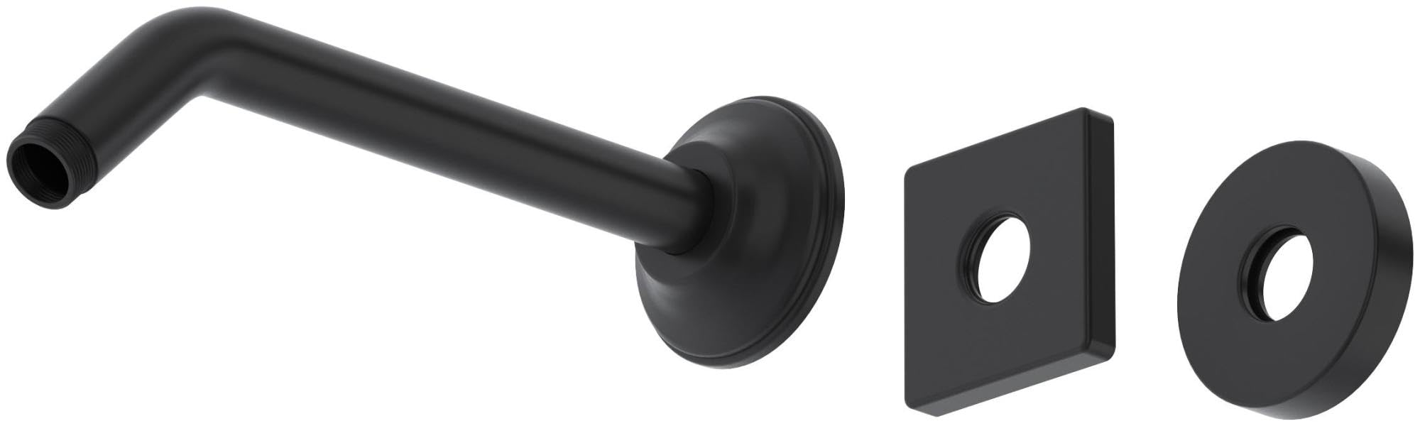 Rohl 1440/8MB Matte Black Tub and Shower Faucet Set with Accessories - Modern Bathroom Fixture for Luxury Spa Experience