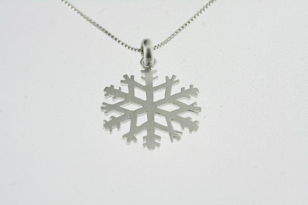 Little Snowflake Necklace - Sterling Silver Pendant for Women - Perfect for Christmas Gifts, Winter Fashion & Holiday Parties
