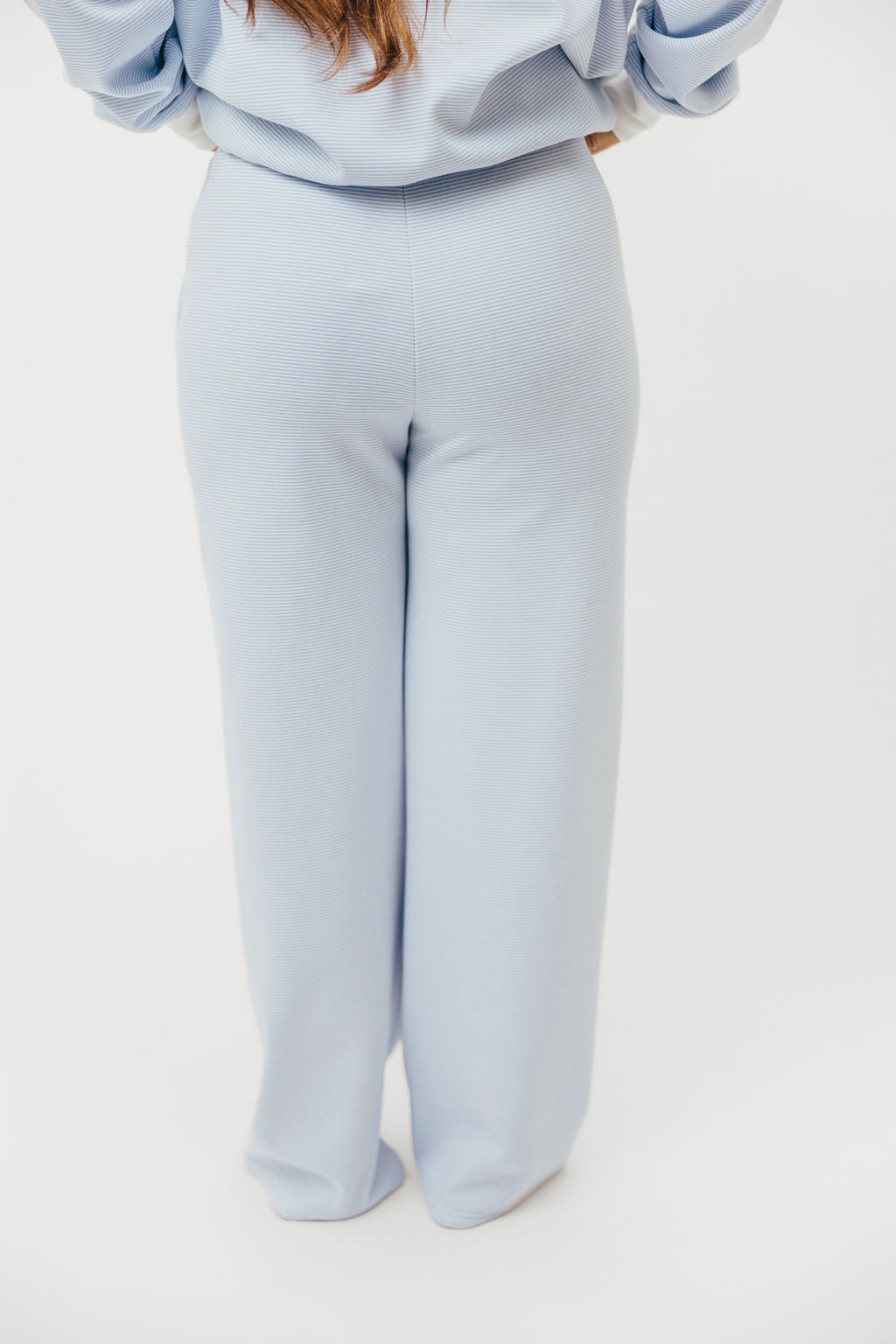 Nixon Mini Striped Sweatpants for Women - Blue and White Casual Joggers | Perfect for Lounge Wear, Yoga, and Running