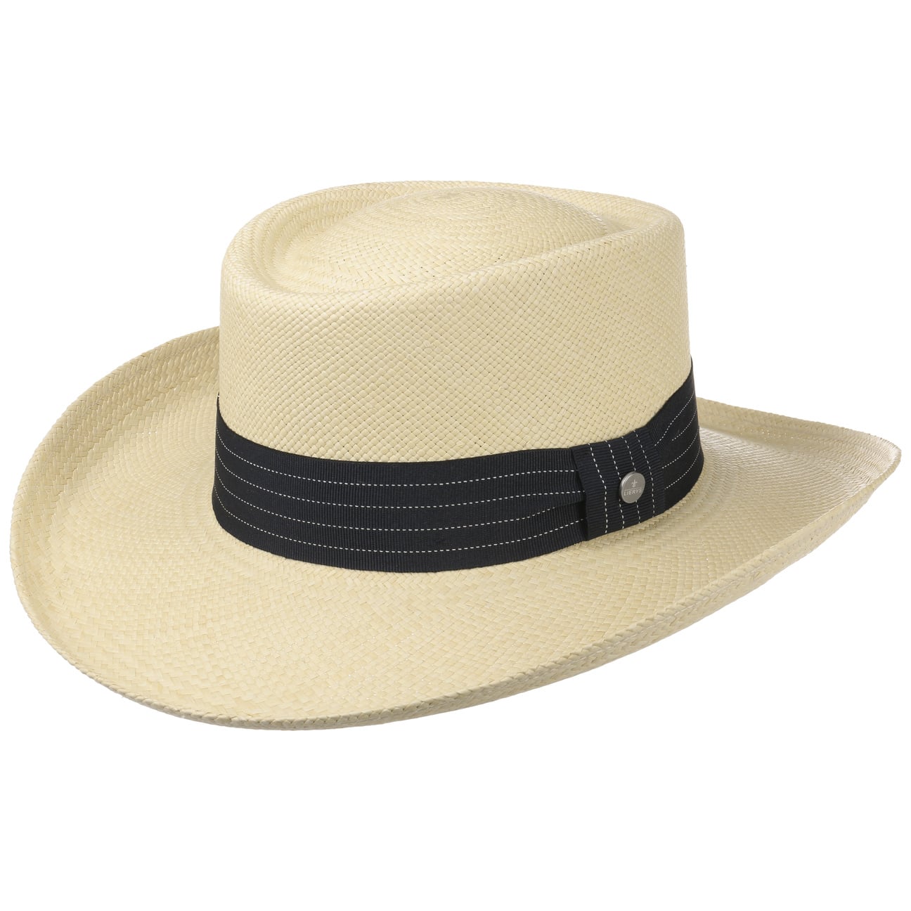 Lierys Gambler Panama Hat for Men & Women - Breathable Straw Fedora Hat for Summer, Beach, Travel & Outdoor Activities