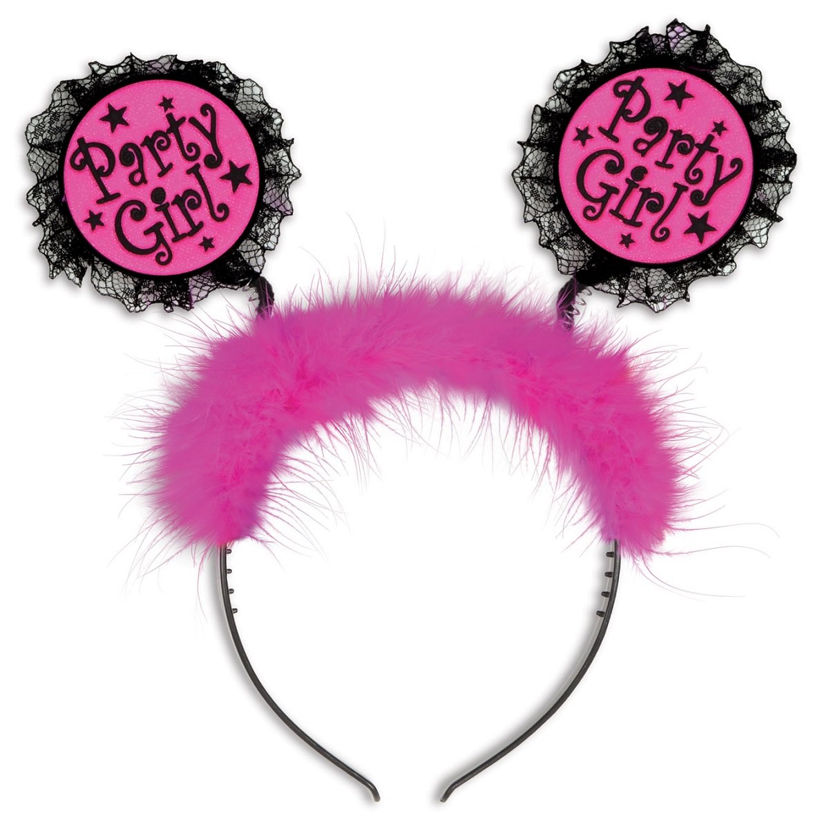 12 Pack Fuzzy Pink & Black 