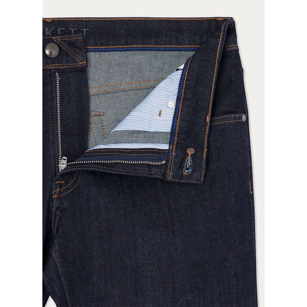 Hackett London Men's Rinse Wash Denim Jeans - Slim Fit Stretch Comfort for Casual & Business Wear | Perfect for Office, Travel & Everyday Use