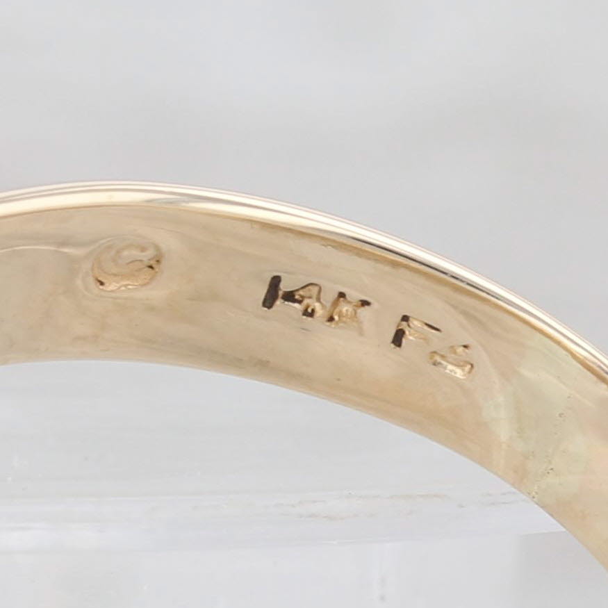 0.20ctw Scalloped Diamond Band Ring - 14k Yellow Gold - Size 8.25 & 8.5 - Wedding, Engagement, Anniversary Stackable Ring for Women - Perfect for Bridal Sets, Gift Giving & Everyday Elegance