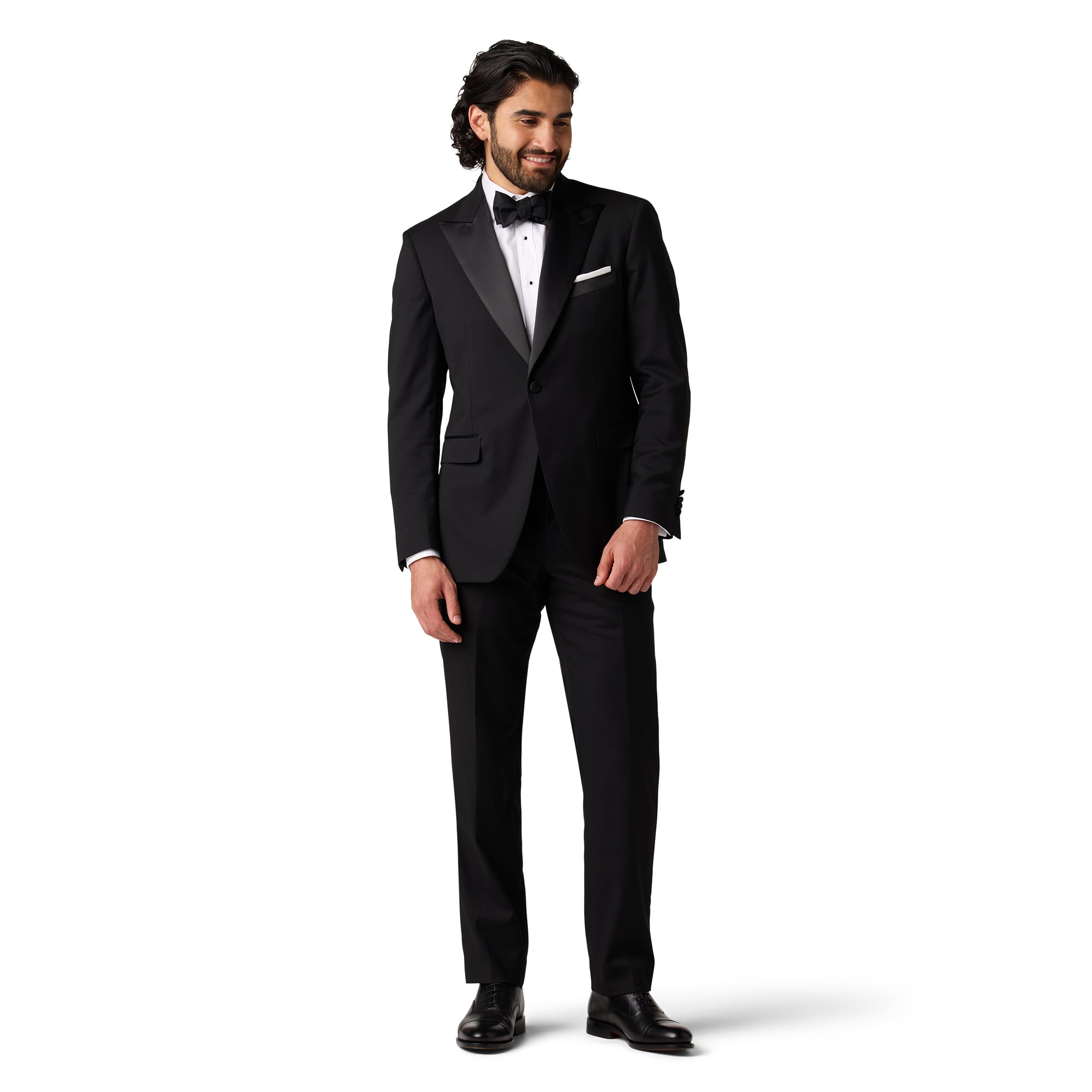 Premium Men's Tuxedo Suit - Tailored Fit Formal Wear for Weddings, Prom & Black Tie Events | Elegant Slim Fit Tuxedo Jacket & Pants Set | High Quality Menswear for Special Occasions