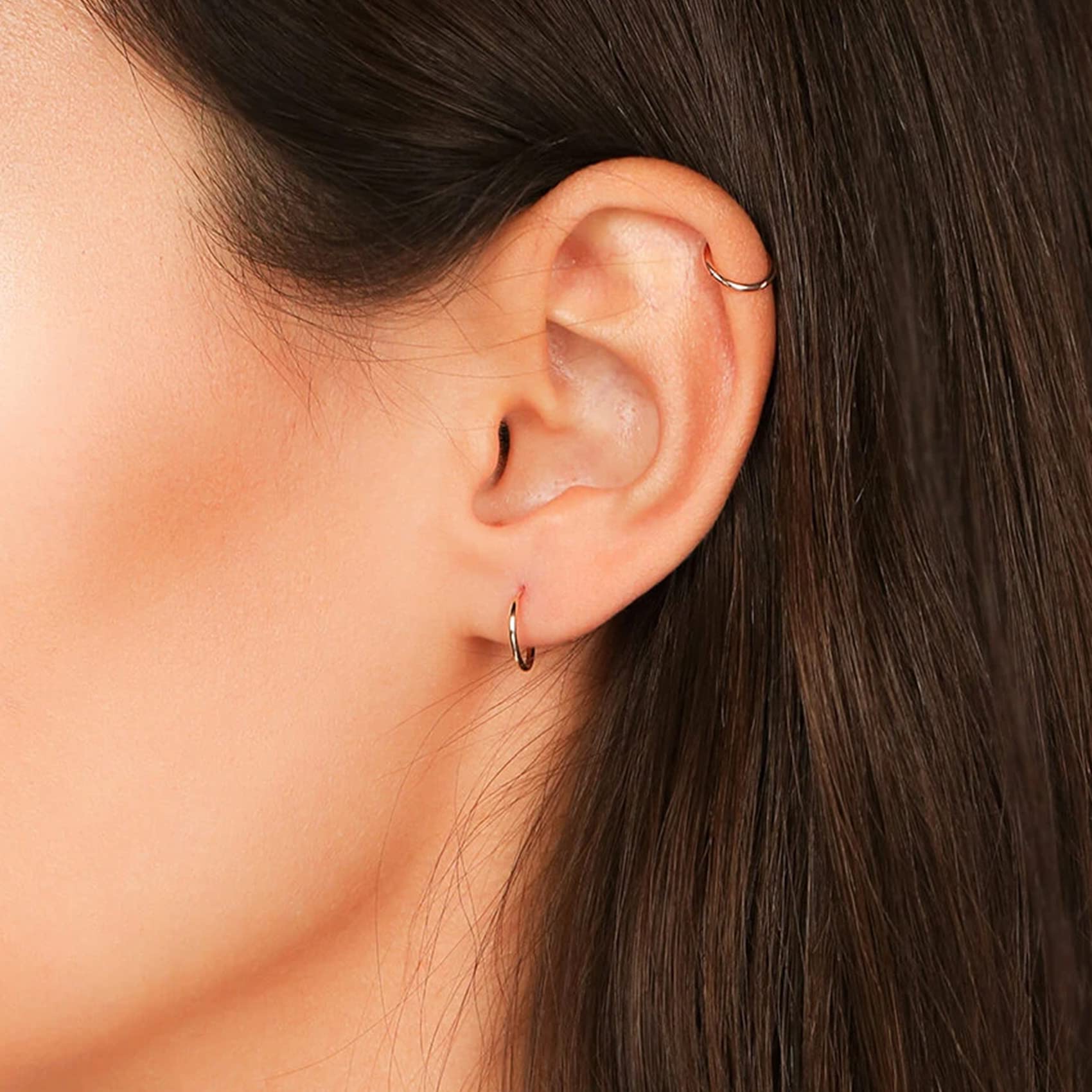 EPIRORA 925 Sterling Silver Hoop Earrings Set - 3 Pairs Small Cartilage Hoops for Women & Men | Hypoallergenic Tragus, Nose & Lip Rings | Perfect for Everyday Wear, Gifts & Piercing Jewelry