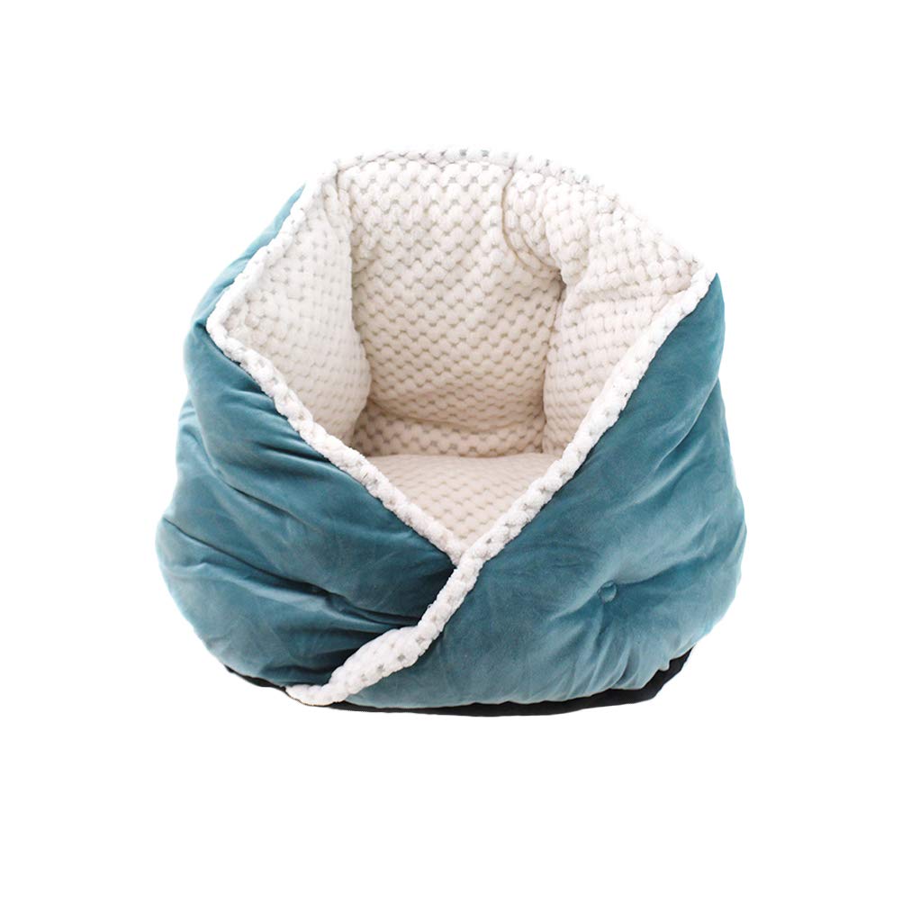 TEHAUX Hamster Hideout - Cozy Pet Bed for Cats & Dogs (Blue) - Perfect for Small Pets' Comfort & Sleep