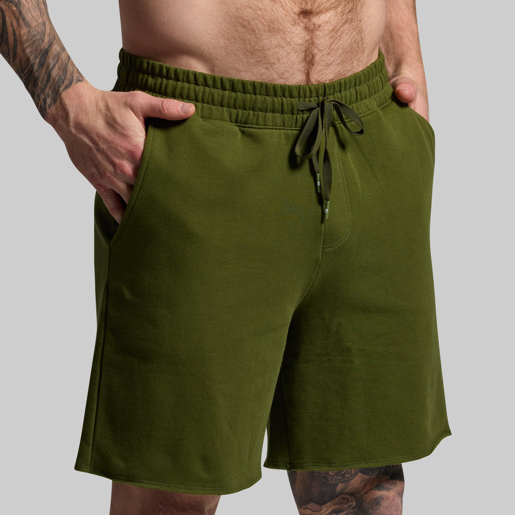 Men's Military Green Unmatched Shorts - Comfortable & Stylish Casual Wear for Gym, Running & Outdoor Activities