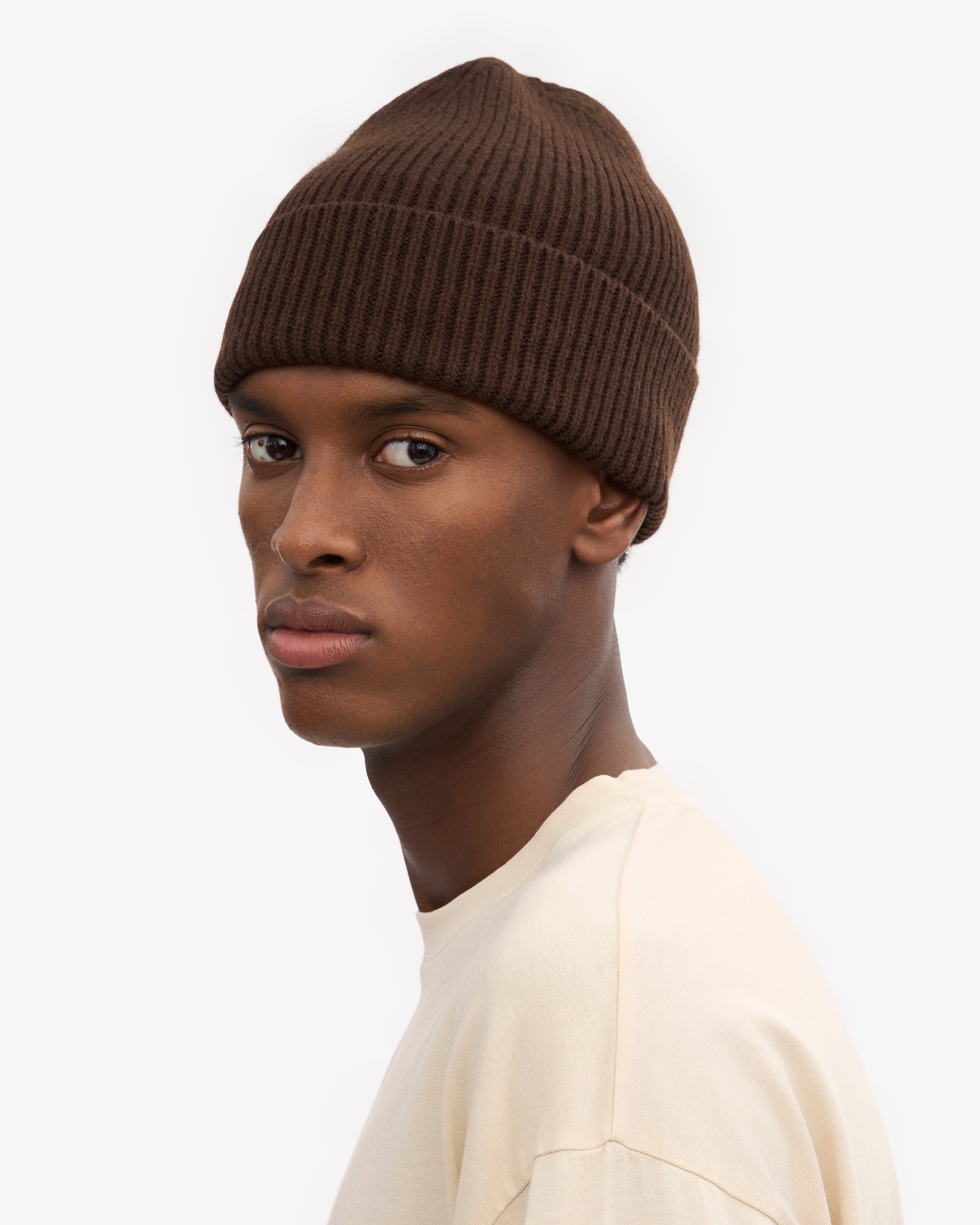 Premium Merino Wool Beanie for Men & Women - Soft Warm Winter Hat in Coffee Brown - Perfect for Skiing, Hiking & Outdoor Activities
