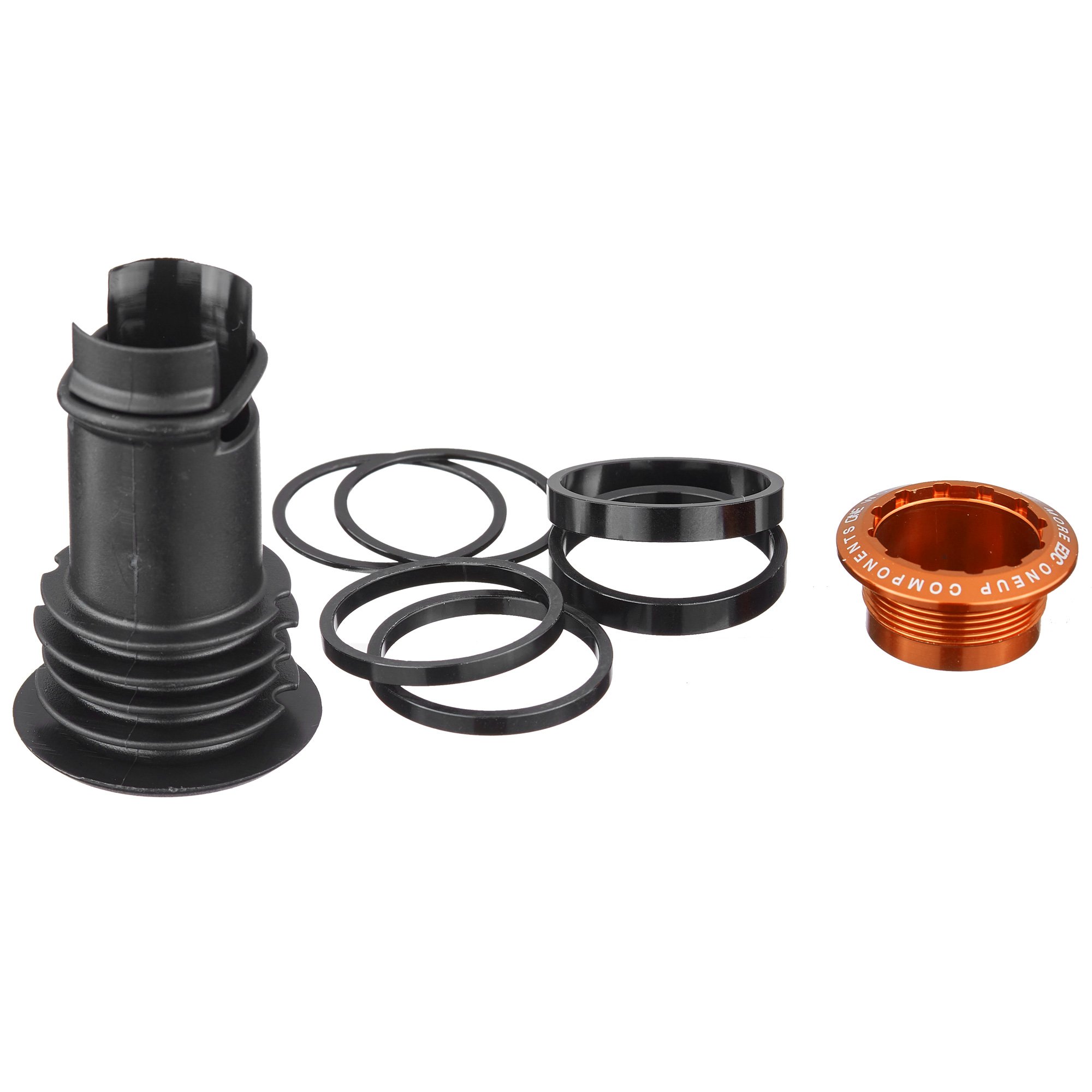 OneUp Components EDC Threaded Top Cap - Orange | MTB & Bicycle Accessories | Perfect for Mountain Biking, Commuting & Outdoor Adventures