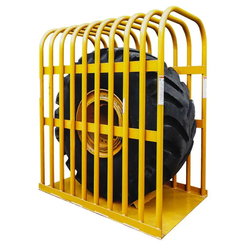 Ken Tool Earthmover Tire Inflation Cage - Heavy Duty Safety Containment for Large Tractor & Construction Equipment Tires - Ideal for Mining, Agriculture & Industrial Use