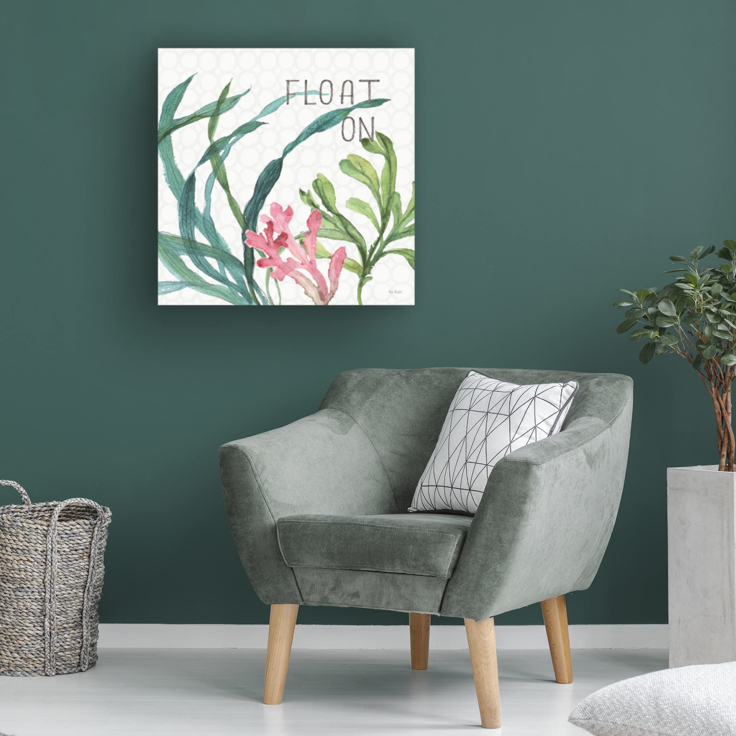 Lisa Audit 'Mixed Greens LXVIII' Canvas Wall Art Print - Modern Botanical Home Decor for Living Room, Bedroom & Office