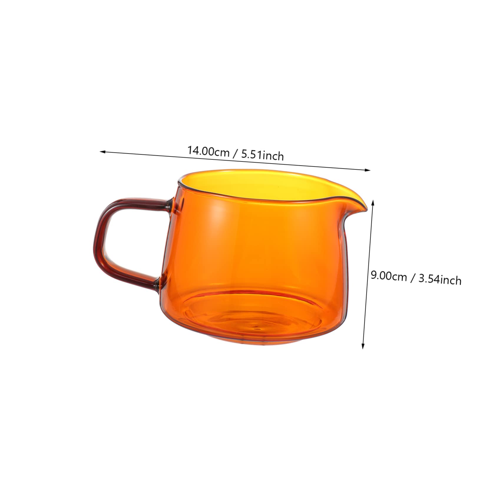 1pc Glass Coffee Set - Gravy Sauce Boat, Coffee Pot, Creamer & Cup - Multi-Functional Glass Tumbler & Small Cream Pitcher for Breakfast, Tea & Dessert Serving