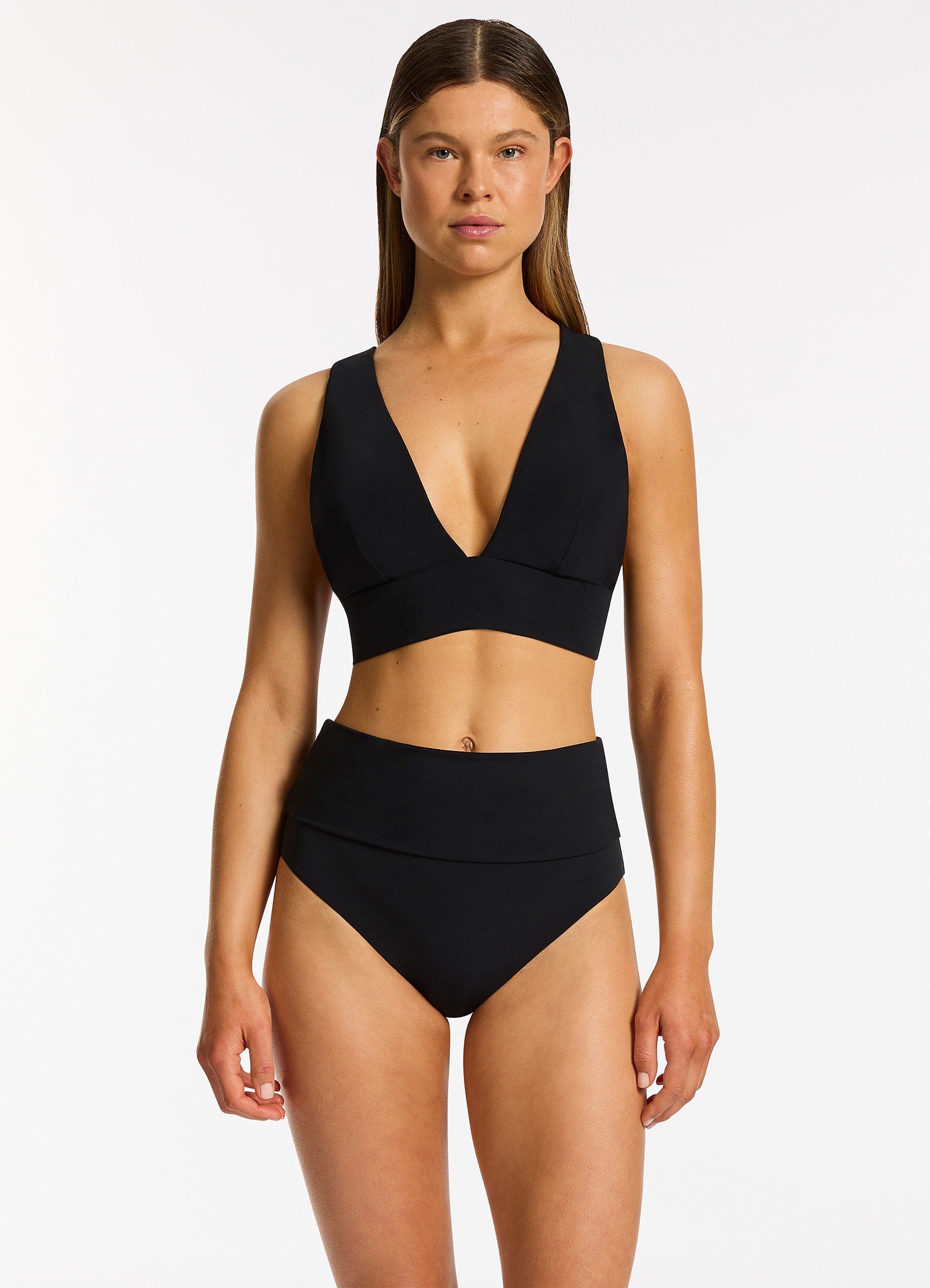 Jetset Soft Triangle Bikini Top - Black | Comfortable Swimwear for Women | Perfect for Beach, Pool & Summer Vacations