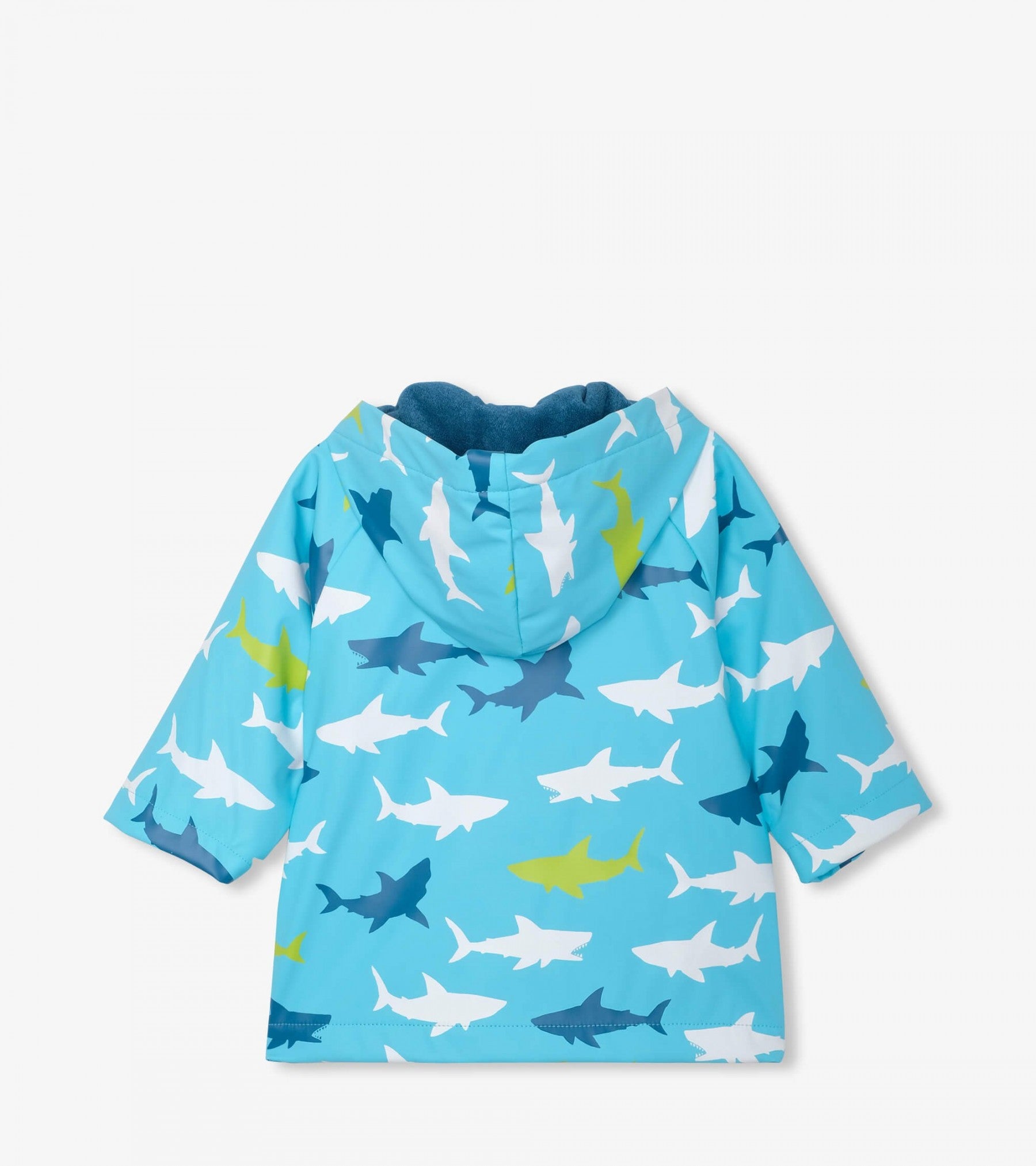 Hatley Baby Raincoat with Great White Sharks Design - Waterproof & Cute Toddler Rain Jacket for Boys & Girls - Perfect for Outdoor Play, Park Visits & Rainy Day Adventures