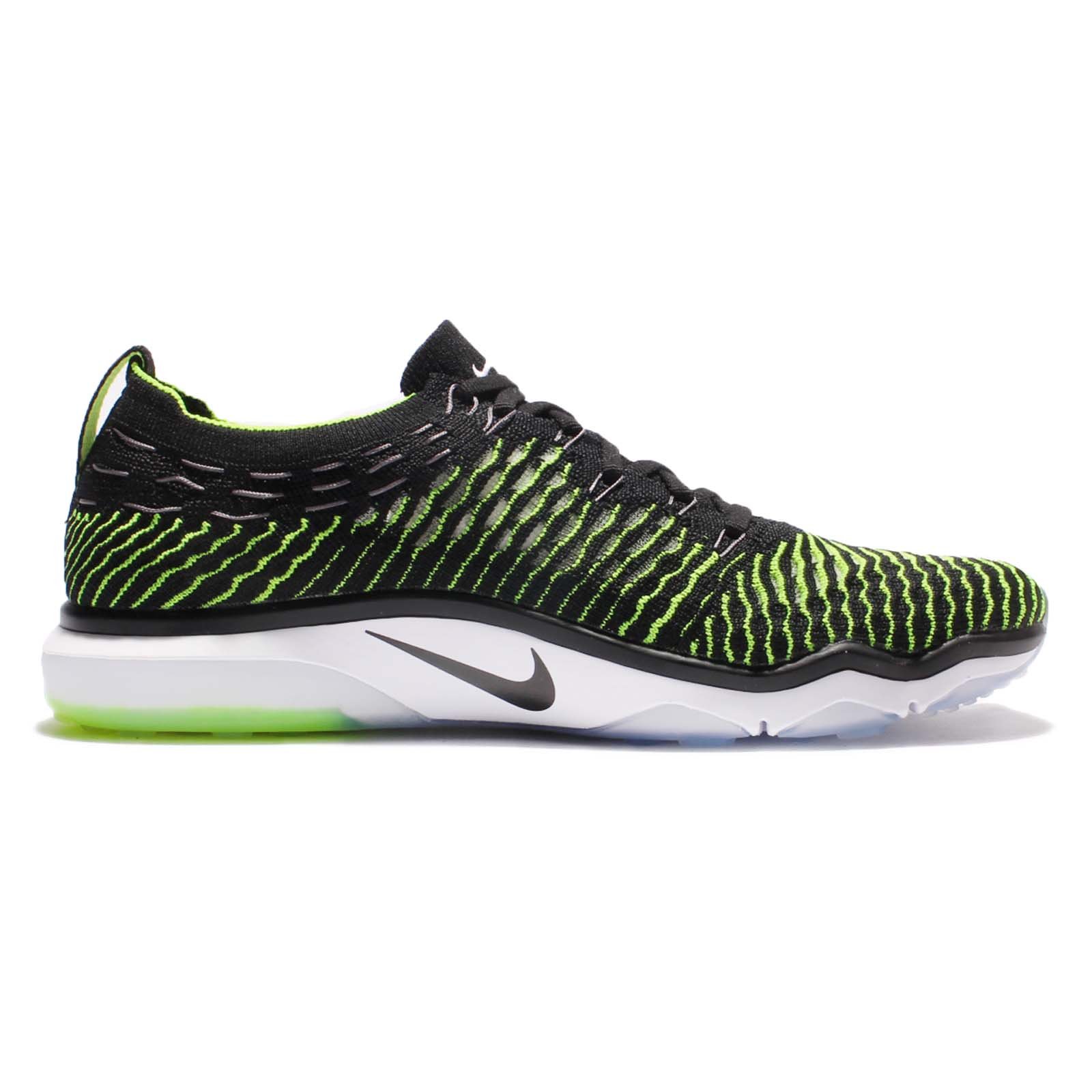 Nike Women's WMNS Air Zoom Fearless Flyknit Running Shoes - Black/White-Volt - Size 8 M US - Lightweight & Breathable for Gym Workouts & Daily Jogging