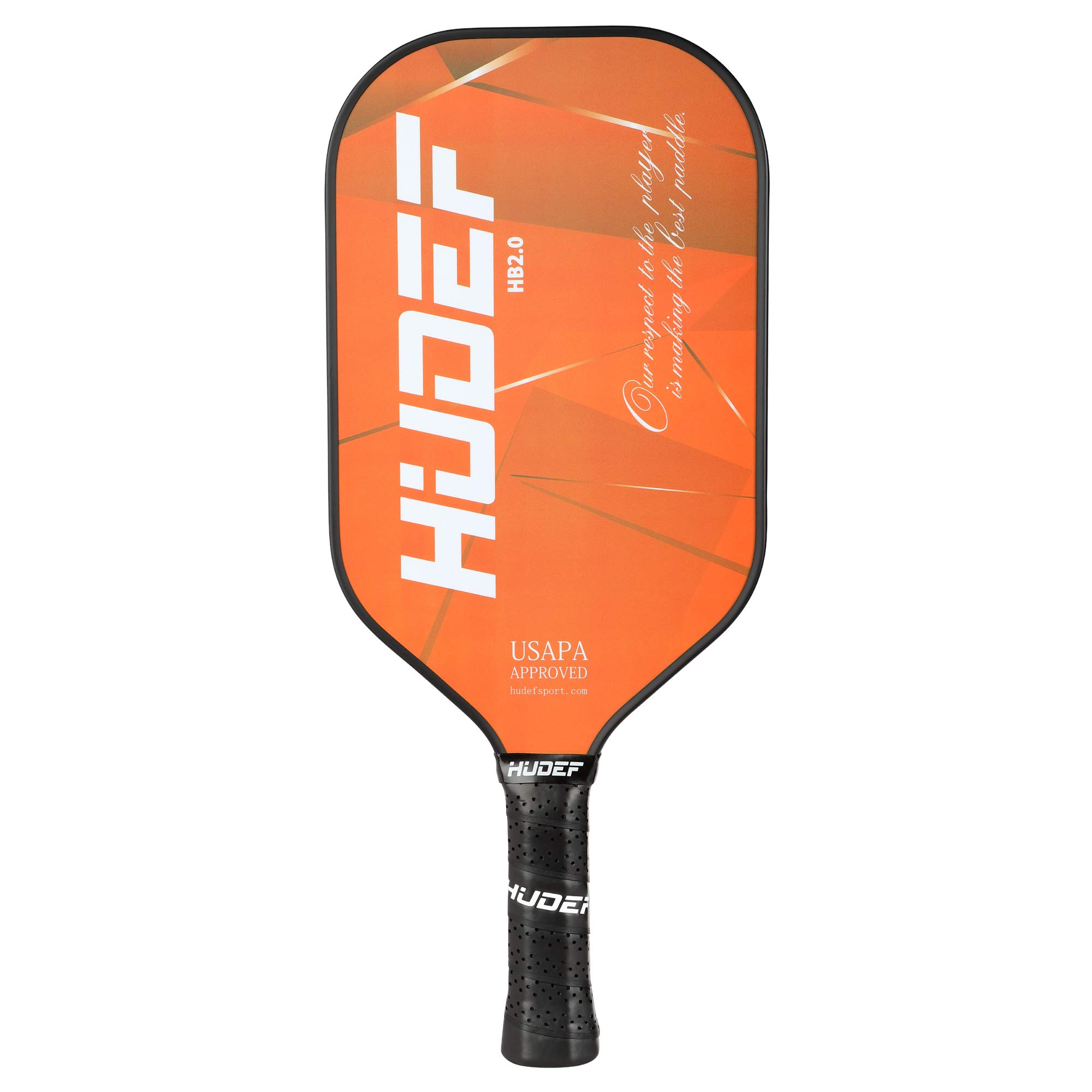 Premium Graphite Carbon Fiber Pickleball Paddle with PP Honeycomb Core - USAPA Approved Elongated Racket for Competitive Play | Perfect for Tournaments, Outdoor Games & Recreational Pickleball