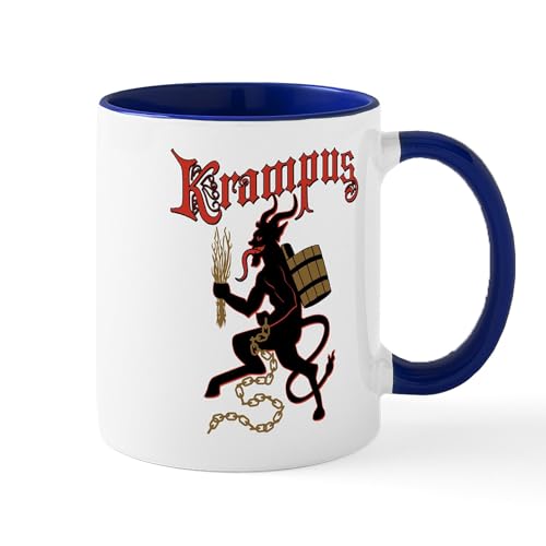 White/Navy Inside - Krampus Mugs